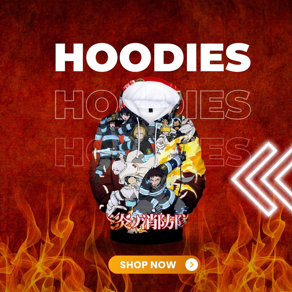 fire force hoodie 2 - Fire Force Shop