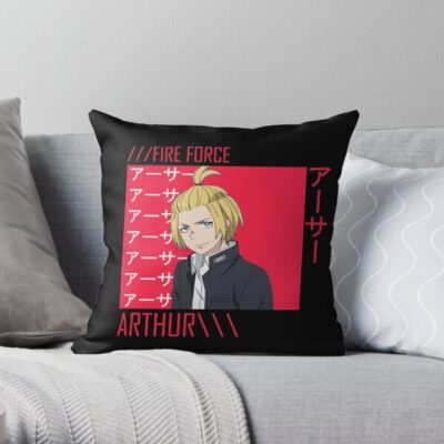 ARTHUR Anime Aesthetic Fire Force Throw Pillow - Fire Force Shop