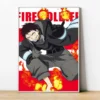 Fire Force Anime Poster Bedroom Decoration Art Posters for Wall Decororation Painting on Canvas Home Decorations 2 - Fire Force Shop