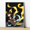 Fire Force Anime Poster Bedroom Decoration Art Posters for Wall Decororation Painting on Canvas Home Decorations 21 - Fire Force Shop